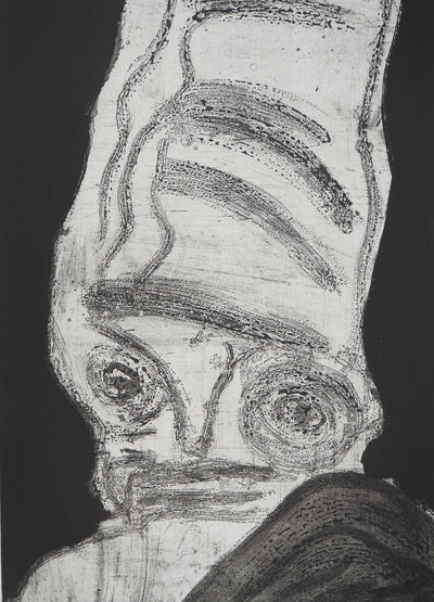 Bengt LINDSTROM : Le Chamane au chapeau, Gravure originale (photo de détail 2) - Crédit photo : Galerie Art.Paris