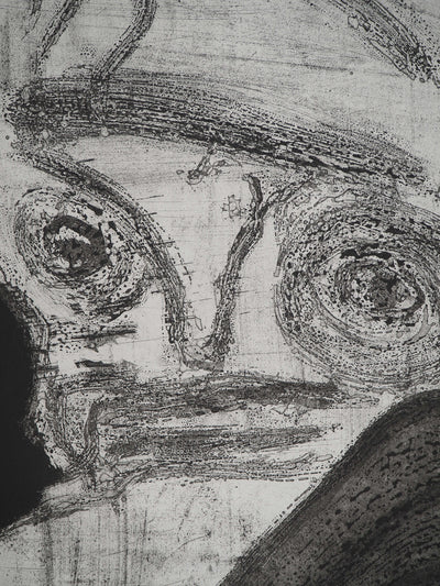 Bengt LINDSTROM : Le Chamane au chapeau, Gravure originale (photo de détail 5) - Crédit photo : Galerie Art.Paris