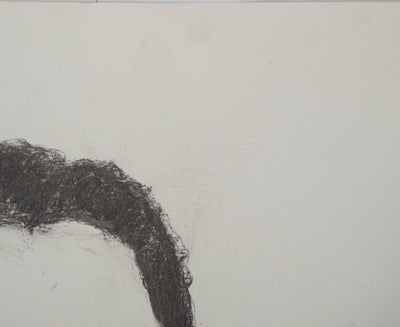 Mercédès GUINGOT : Femme au regard sévère, Dessin original signé