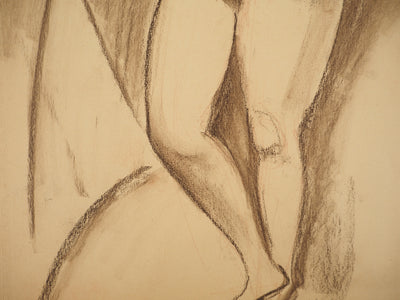 Mercédès GUINGOT : Nu féminin, Dessin original signé