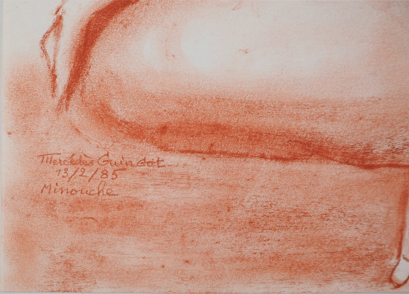 Mercédès GUINGOT: Sternzeichen Wassermann, Original signierter Holzschnitt