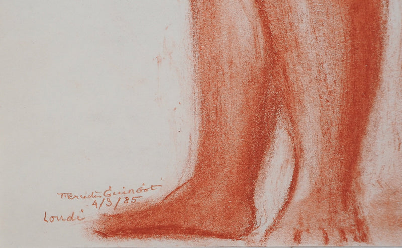 Mercédès GUINGOT: Sternzeichen Wassermann, Original signierter Holzschnitt