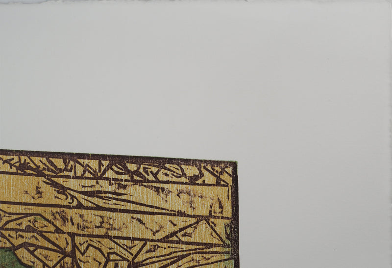 Rodrigo BARRIENTOS : Composition abstraite, Gravure originale signée