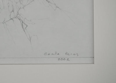 Cécile REIMS : La grande muraille, Dessin original signé