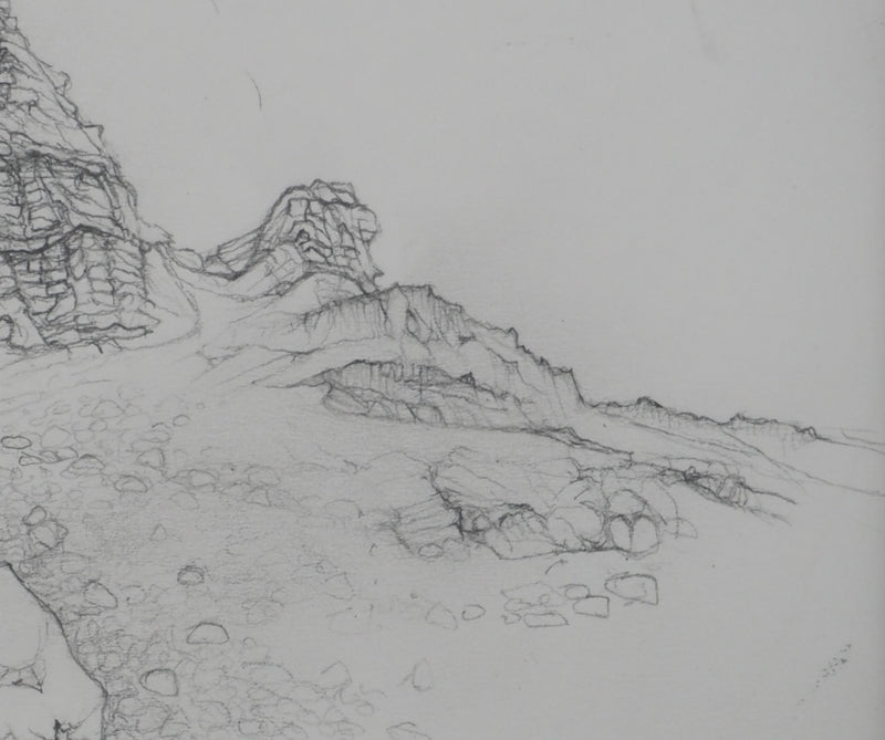 Cécile REIMS : La grande muraille II, Dessin original signé