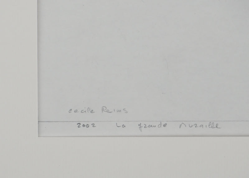 Cécile REIMS : La grande muraille III, Dessin original signé