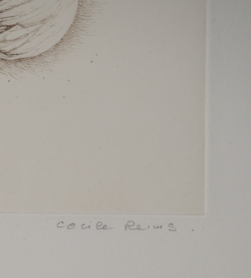 Cécile REIMS : Anatomies végétales, Gravure originale signée