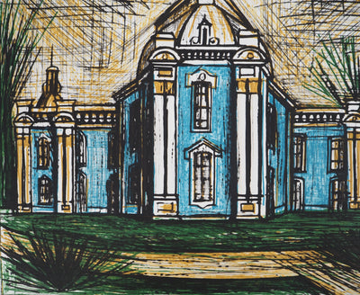 Bernard BUFFET : Le pavillon de l'Ermitage, Gravure originale (photo de détail 5) - Crédit photo : Galerie Art.Paris