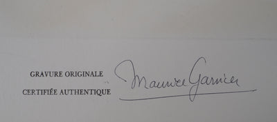 Bernard BUFFET : Le pavillon de l'Ermitage, Gravure originale (photo de détail 8) - Crédit photo : Galerie Art.Paris