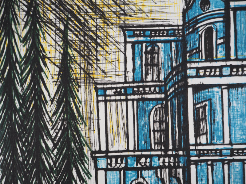 Bernard BUFFET : Saint-Pétersbourg, le Palais des glissades, Gravure originale (photo de détail 8) - Crédit photo : Galerie Art.Paris