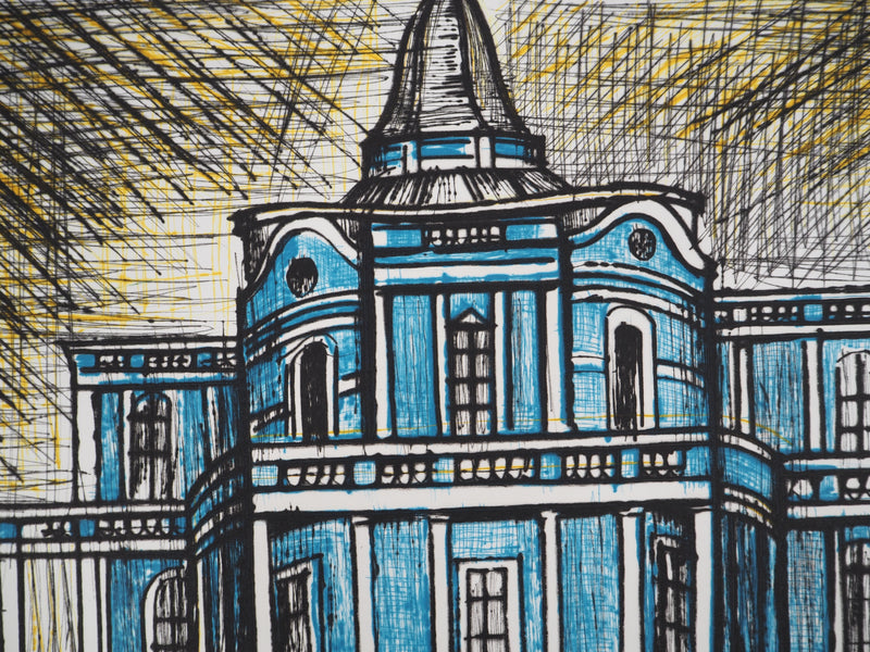 Bernard BUFFET : Saint-Pétersbourg, le Palais des glissades, Gravure originale (photo de détail 4) - Crédit photo : Galerie Art.Paris