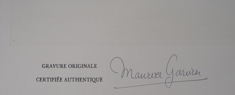 Bernard BUFFET : Saint-Pétersbourg, le Palais des glissades, Gravure originale (photo de détail 5) - Crédit photo : Galerie Art.Paris