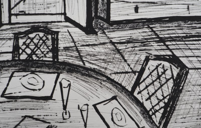 Bernard BUFFET : La Baume, la salle à manger, Gravure originale (photo de détail 7) - Crédit photo : Galerie Art.Paris