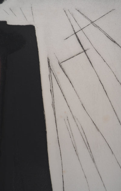 Jan MEIJER : La dernière goutte, Gravure originale (photo de détail 5) - Crédit photo : Galerie Art.Paris