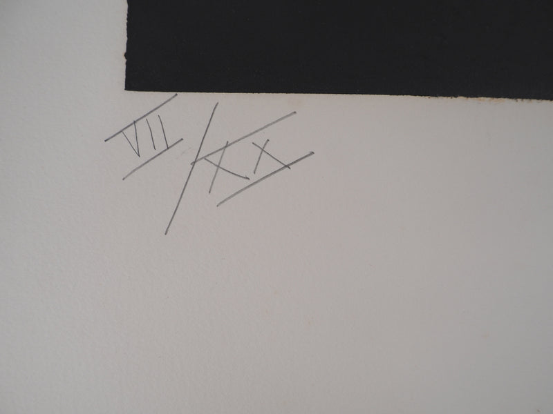 Jan MEIJER : La dernière goutte, Gravure originale (photo de détail 6) - Crédit photo : Galerie Art.Paris