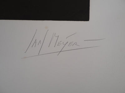 Jan MEIJER : Le Coq d'Asclépios, Gravure originale (photo de détail 2) - Crédit photo : Galerie Art.Paris