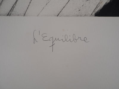 Jan MEIJER : L'équilibre, Gravure originale (photo de détail 11) - Crédit photo : Galerie Art.Paris