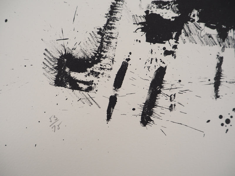 ARMAN : Quintette de violons, Lithographie originale signée