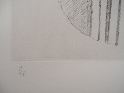 ARMAN : Archets emboités dans un violon, Gravure originale signée