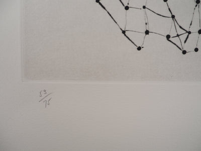 ARMAN : La constellation violon, Gravure originale signée