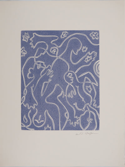 André MASSON : Intimité, Gravure originale (vue générale) - Crédit photo : Galerie Art.Paris