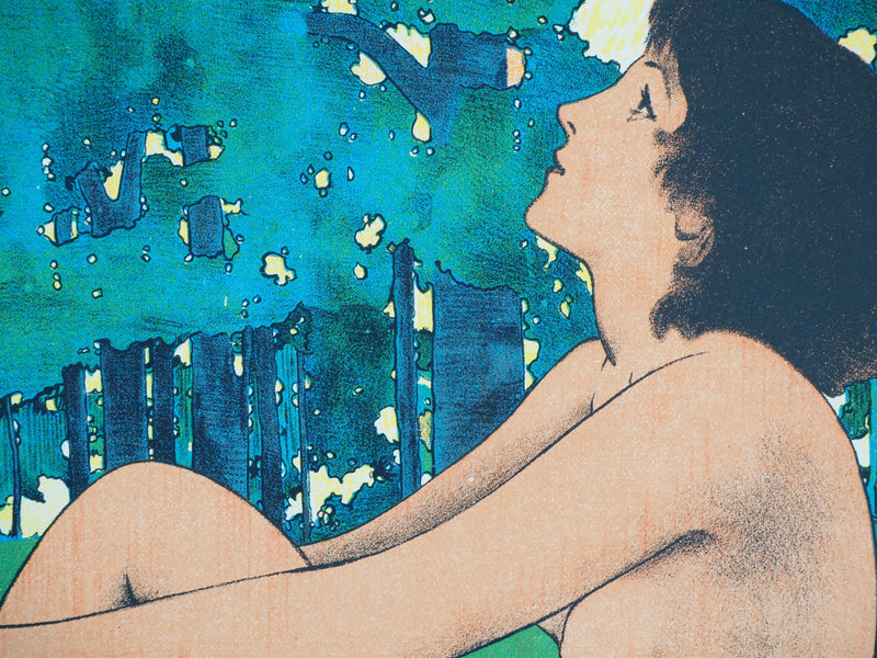Maxfield PARRISH : The Century, Midsummer, Lithographie originale signée