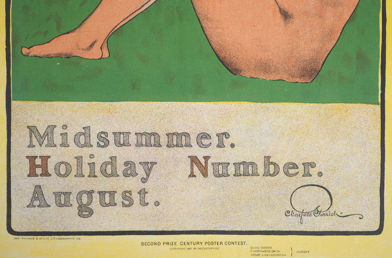Maxfield PARRISH : The Century, Midsummer, Lithographie originale signée