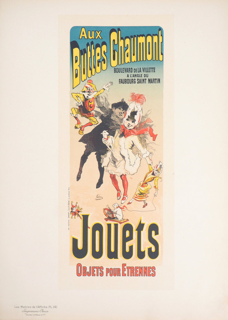 Jules CHERET : Les enfants joyeux, Lithographie originale signée