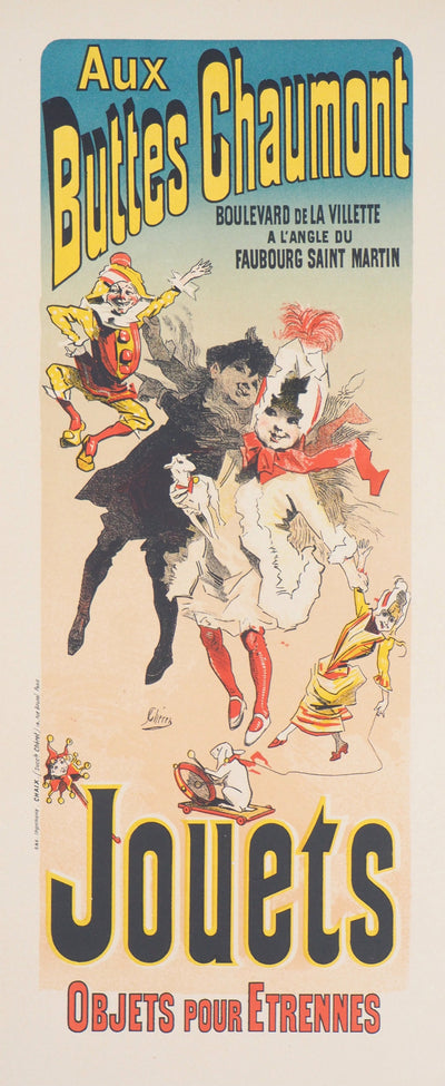 Jules CHERET : Les enfants joyeux, Lithographie originale signée