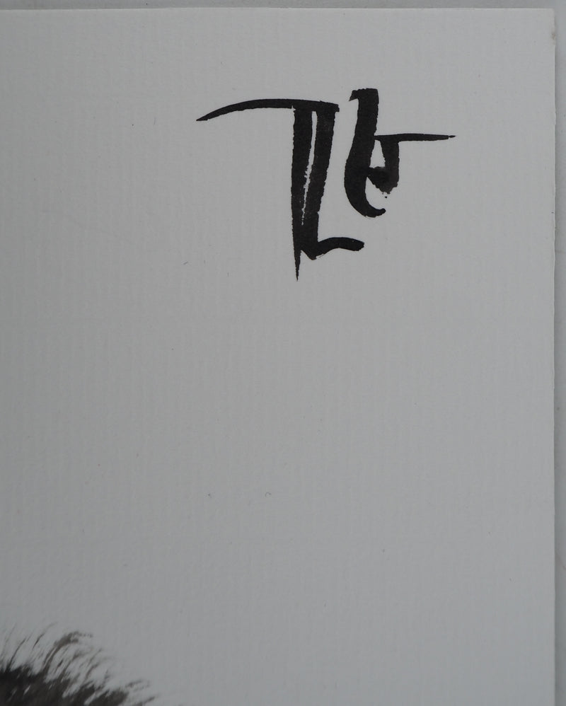 Laszlo TIBAY : Jeu du chat et de la souris, Dessin original à l&
