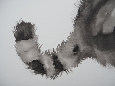 Laszlo TIBAY : Jeu du chat et de la souris, Dessin original à l'encre signé