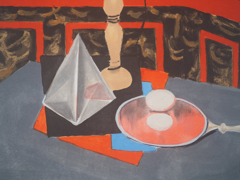 Roger CHAPELAIN-MIDY : Surréalisme : Nature morte au bilboquet, Lithographie originale (photo de détail 5) - Crédit photo : Galerie Art.Paris