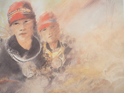 AP33 Maurice FILLONNEAU, Hommage an die Entdeckerinnen, Original signierte Lithographie