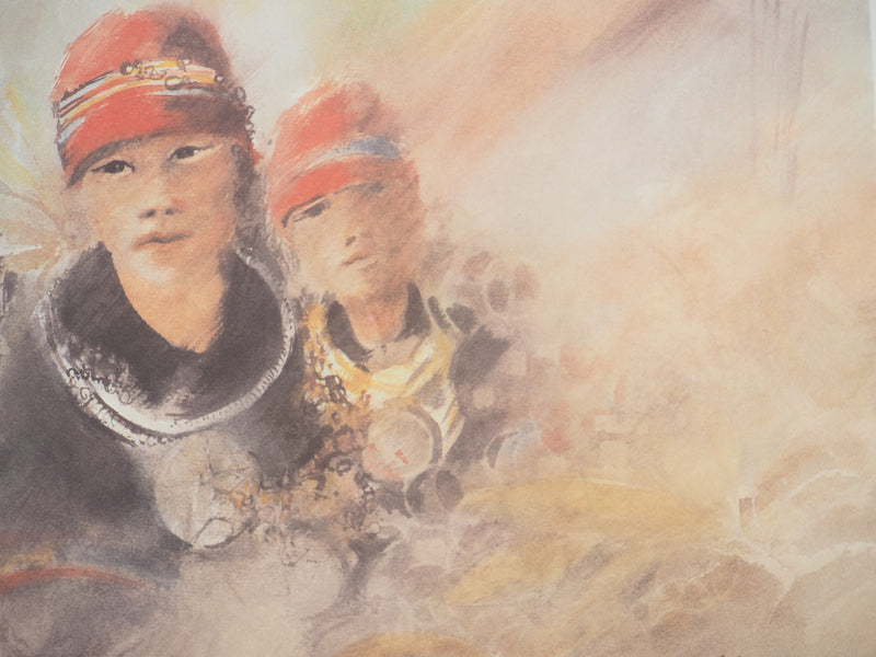 AP33 Maurice FILLONNEAU, Hommage an die Entdeckerinnen, Original signierte Lithographie