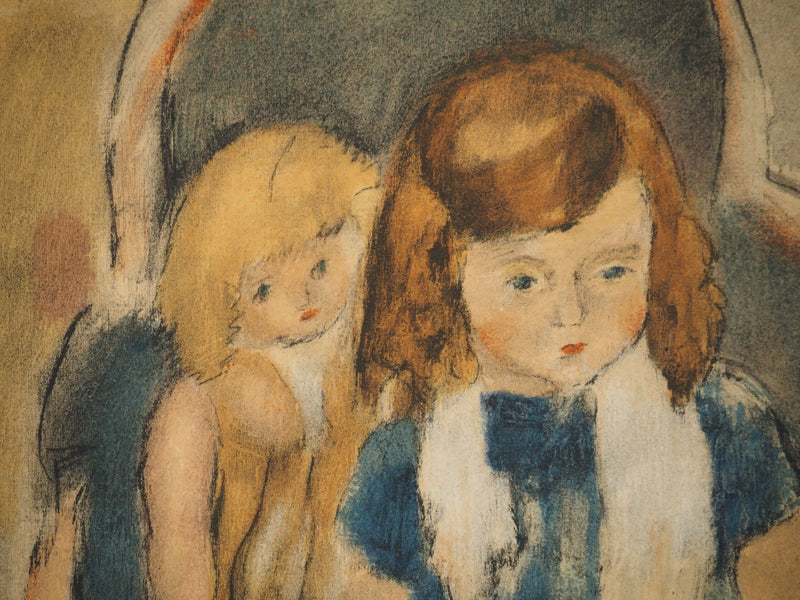 Jules PASCIN : Portrait de Jeanine Warnod, Lithographie originale (photo de détail 4) - Crédit photo : Galerie Art.Paris