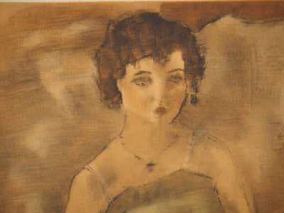 Jules PASCIN : La robe verte, Lithographie originale (photo de détail 4) - Crédit photo : Galerie Art.Paris