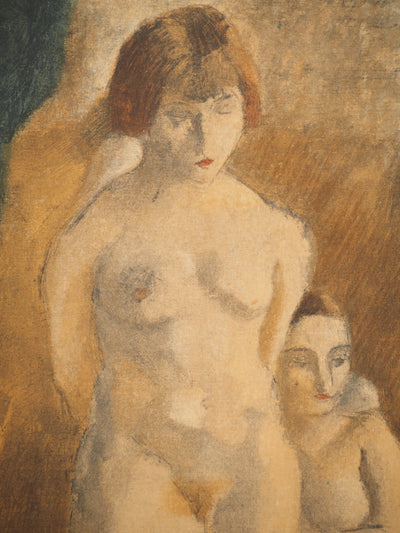 Jules PASCIN : Les deux muses, Lithographie originale (photo de détail 4) - Crédit photo : Galerie Art.Paris