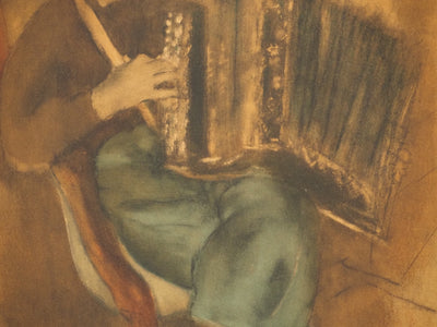 Jules PASCIN : L'accordeoniste, Lithographie originale (photo de détail 5) - Crédit photo : Galerie Art.Paris