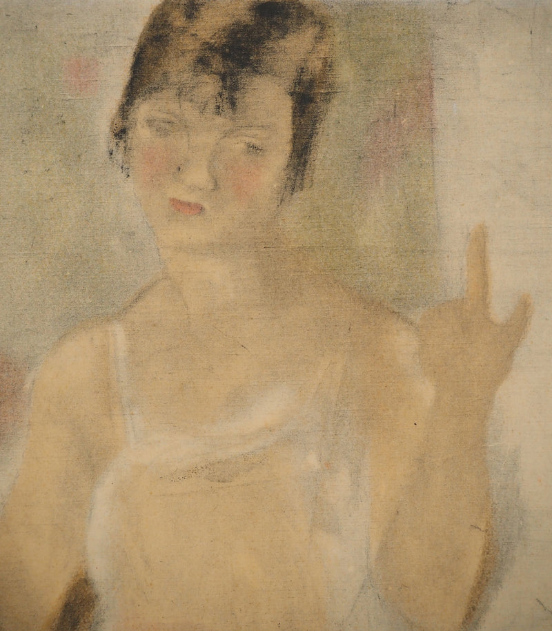 Jules PASCIN : Amitié féminine, Lithographie originale (photo de détail 3) - Crédit photo : Galerie Art.Paris