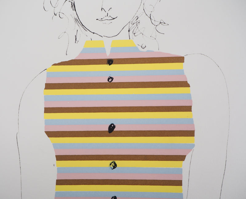 Pablo PICASSO (d’après) : Portrait d’une jeune fille, Lithographie signée