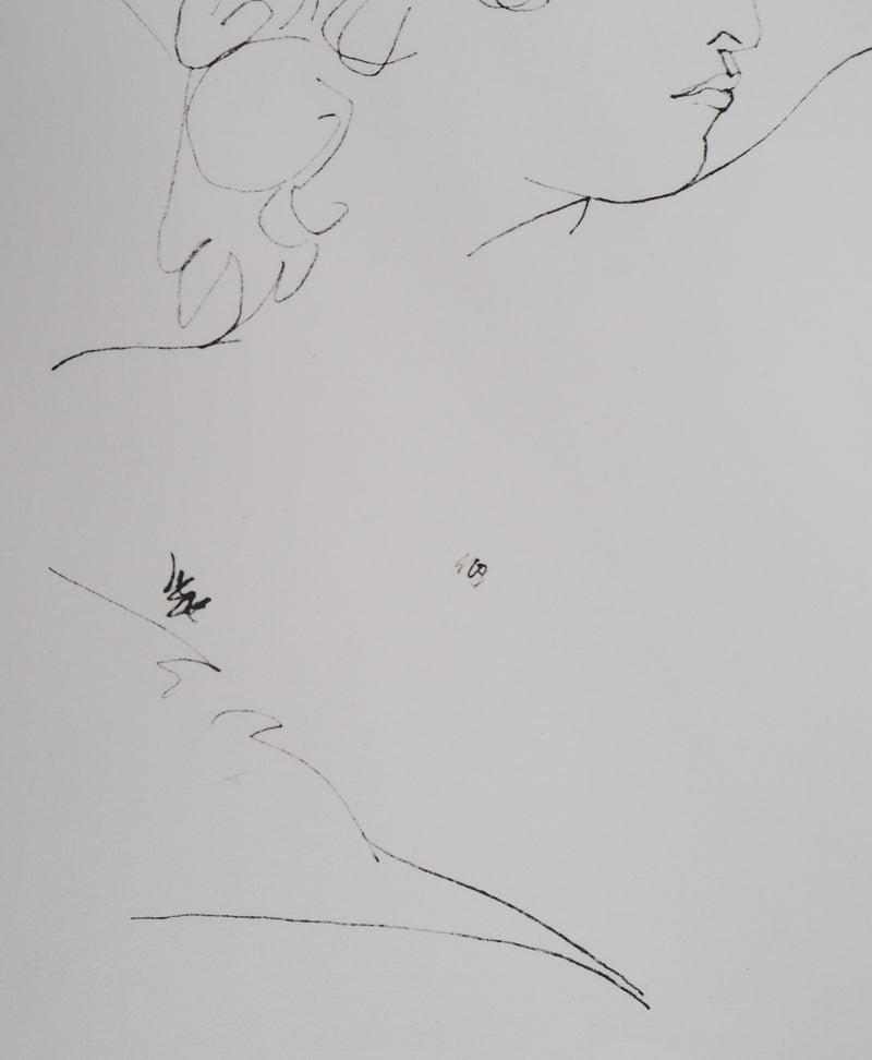 Pablo PICASSO (d’après) : Femme rêveuse, Lithographie