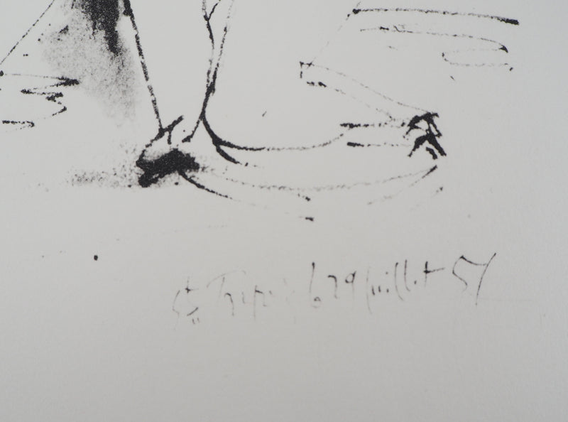 Pablo PICASSO (d’après) : Ange offrant un cadeau, Lithographie