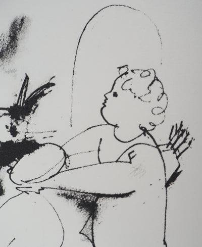 Pablo PICASSO (d’après) : Ange offrant un cadeau, Lithographie