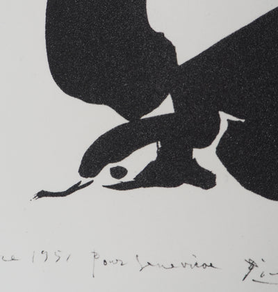Pablo PICASSO (d’après) : Le vol d'oiseau, Lithographie signée