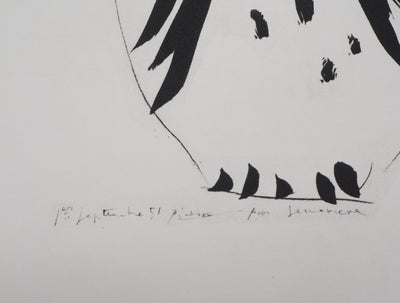 Pablo PICASSO (d’après) : Pichet chouette, Lithographie signée