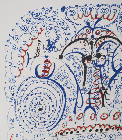 Pablo PICASSO (d’après) : L’escale, St Tropez, Lithographie