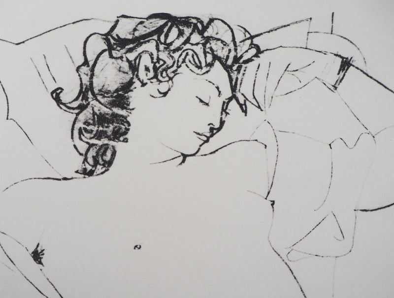 Pablo PICASSO (d’après) : Femme endormie se reposant, Lithographie