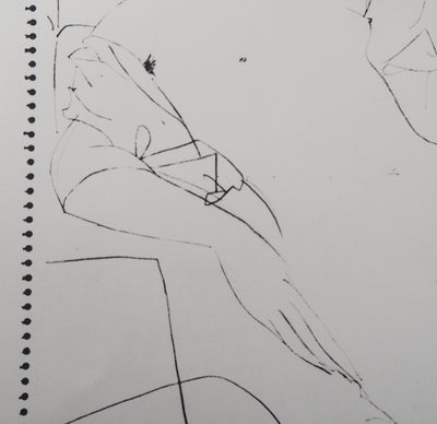Pablo PICASSO (d’après) : Femme endormie se reposant, Lithographie