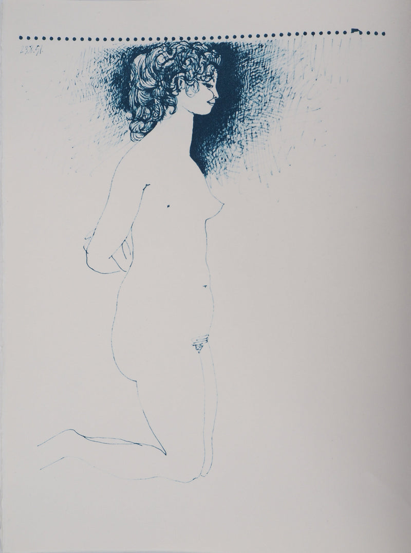 Pablo PICASSO (d’après) : Nu à genou, Lithographie
