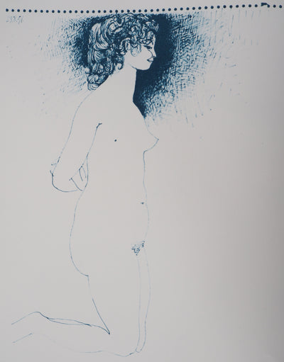Pablo PICASSO (d’après) : Nu à genou, Lithographie
